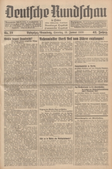 Deutsche Rundschau in Polen : früher Ostdeutsche Rundschau, Bromberger Tageblatt, Pommereller Tageblatt. Jg.62, Nr. 12 (16 Januar 1938) + dod.