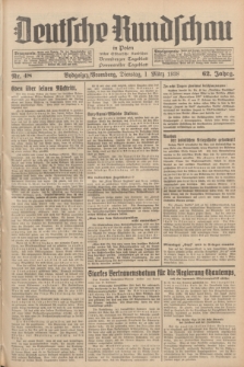 Deutsche Rundschau in Polen : früher Ostdeutsche Rundschau, Bromberger Tageblatt, Pommereller Tageblatt. Jg.62, Nr. 48 (1 März 1938) + dod.