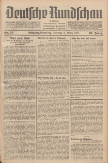 Deutsche Rundschau in Polen : früher Ostdeutsche Rundschau, Bromberger Tageblatt, Pommereller Tageblatt. Jg.62, Nr. 53 (6 März 1938) + dod.