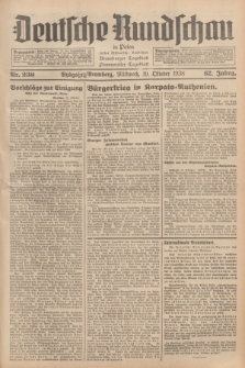 Deutsche Rundschau in Polen : früher Ostdeutsche Rundschau, Bromberger Tageblatt, Pommereller Tageblatt. Jg.62, Nr. 239 (19 Oktober 1938) + dod.