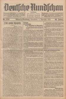 Deutsche Rundschau in Polen : früher Ostdeutsche Rundschau, Bromberger Tageblatt, Pommereller Tageblatt. Jg.62, Nr. 253 (5 November 1938) + dod.