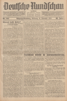 Deutsche Rundschau in Polen : früher Ostdeutsche Rundschau, Bromberger Tageblatt, Pommereller Tageblatt. Jg.62, Nr. 261 (16 November 1938) + dod.