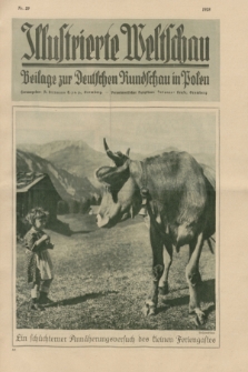 Illustrierte Weltschau : Beilage zur Deutschen Rundschau in Polen. 1928, Nr. 29 ([17 Juli])