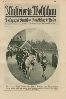 Illustrierte Weltschau : Beilage zur Deutschen Rundschau in Polen. 1928, Nr. 33 ([15 August])