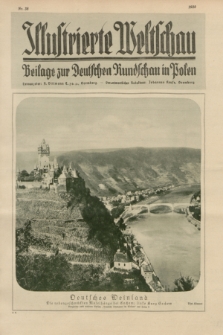 Illustrierte Weltschau : Beilage zur Deutschen Rundschau in Polen. 1928, Nr. 38 ([18 September])
