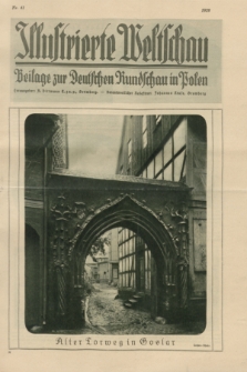 Illustrierte Weltschau : Beilage zur Deutschen Rundschau in Polen. 1928, nr 41 (9 Oktober)