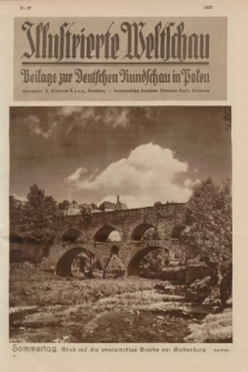 Illustrierte Weltschau : Beilage zur Deutschen Rundschau in Polen. 1931, Nr. 27 ([7 Juli])