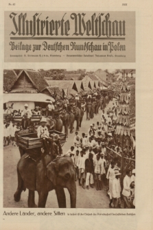 Illustrierte Weltschau : Beilage zur Deutschen Rundschau in Polen. 1931, Nr. 41 ([13 Oktober])