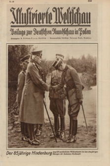 Illustrierte Weltschau : Beilage zur Deutschen Rundschau in Polen. 1932, Nr. 40 ([4 Oktober])