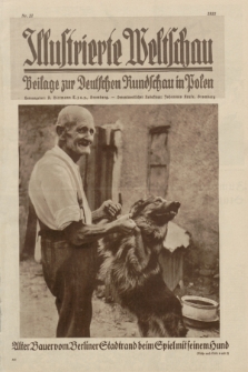 Illustrierte Weltschau : Beilage zur Deutschen Rundschau in Polen. 1933, Nr. 31 ([6 August])