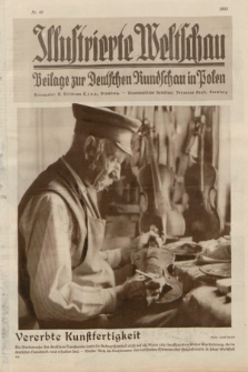 Illustrierte Weltschau : Beilage zur Deutschen Rundschau in Polen. 1933, Nr. 41 ([15 Oktober])