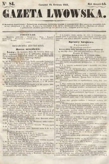 Gazeta Lwowska. 1853, nr 84