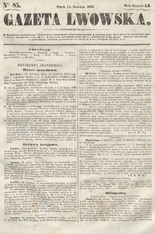 Gazeta Lwowska. 1853, nr 85