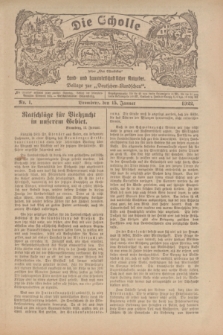 Die Scholle : früher „Der Ostmärker” : land- und hauswirtschaftlicher Ratgeber : Beilage zur „Deutschen Rundschau”. 1922, Nr. 1 (15 Januar)