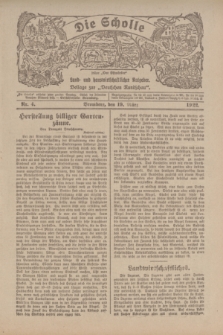 Die Scholle : früher „Der Ostmärker” : land- und hauswirtschaftlicher Ratgeber : Beilage zur „Deutschen Rundschau”. 1922, Nr. 4 (19 März)