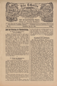 Die Scholle : früher „Der Ostmärker” : land- und hauswirtschaftlicher Ratgeber : Beilage zur „Deutschen Rundschau”. 1922, Nr. 9 (21 Mai)