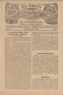 Die Scholle : früher „Der Ostmärker” : land- und hauswirtschaftlicher Ratgeber : Beilage zur „Deutschen Rundschau”. 1922, Nr. 10 (4 Juni)