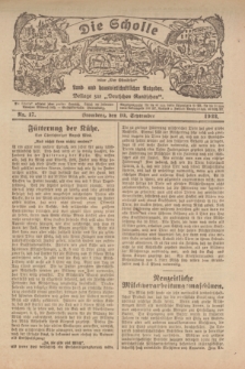 Die Scholle : früher „Der Ostmärker” : land- und hauswirtschaftlicher Ratgeber : Beilage zur „Deutschen Rundschau”. 1922, Nr. 17 (10 September)