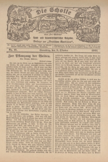 Die Scholle : früher „Der Ostmärker” : land- und hauswirtschaftlicher Ratgeber : Beilage zur „Deutschen Rundschau”. 1922, Nr. 19 (8 Oktober)