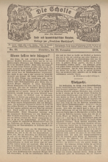 Die Scholle : früher „Der Ostmärker” : land- und hauswirtschaftlicher Ratgeber : Beilage zur „Deutschen Rundschau”. 1922, Nr. 22 (19 November)