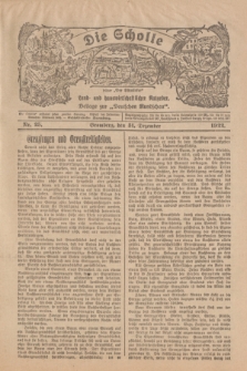 Die Scholle : früher „Der Ostmärker” : land- und hauswirtschaftlicher Ratgeber : Beilage zur „Deutschen Rundschau”. 1922, Nr. 25 (31 Dezember)