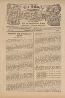 Die Scholle : früher „Der Ostmärker” : land- und hauswirtschaftlicher Ratgeber : Beilage zur „Deutschen Rundschau”. 1923, Nr. 22 (4 November)