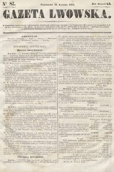 Gazeta Lwowska. 1853, nr 87