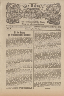 Die Scholle : früher „Der Ostmärker” : land- und hauswirtschaftlicher Ratgeber : Beilage zur „Deutschen Rundschau”. 1924, Nr. 8 (20 April)