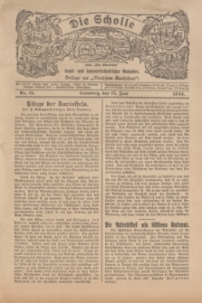 Die Scholle : früher „Der Ostmärker” : land- und hauswirtschaftlicher Ratgeber : Beilage zur „Deutschen Rundschau”. 1924, Nr. 12 (15 Juni)