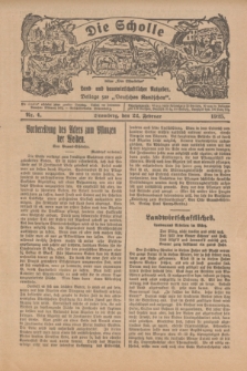 Die Scholle : früher „Der Ostmärker” : land- und hauswirtschaftlicher Ratgeber : Beilage zur „Deutschen Rundschau”. 1925, Nr. 4 (22 Februar)