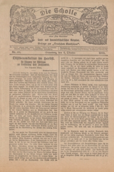 Die Scholle : früher „Der Ostmärker” : land- und hauswirtschaftlicher Ratgeber : Beilage zur „Deutschen Rundschau”. 1925, Nr. 20 (4 Oktober)