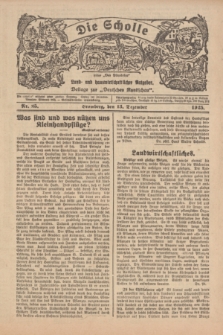 Die Scholle : früher „Der Ostmärker” : land- und hauswirtschaftlicher Ratgeber : Beilage zur „Deutschen Rundschau”. 1925, Nr. 25 (13 Dezember)