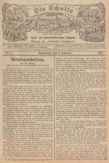 Die Scholle : früher „Der Ostmärker” : land- und hauswirtschaftlicher Ratgeber : Beilage zur „Deutschen Rundschau”. 1927, Nr. 3 (6 Februar)