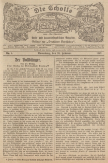 Die Scholle : früher „Der Ostmärker” : land- und hauswirtschaftlicher Ratgeber : Beilage zur „Deutschen Rundschau”. 1927, Nr. 4 (20 Februar)