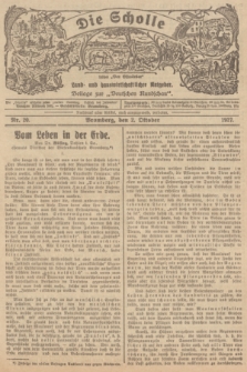 Die Scholle : früher „Der Ostmärker” : land- und hauswirtschaftlicher Ratgeber : Beilage zur „Deutschen Rundschau”. 1927, Nr. 20 (2 Oktober)