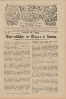 Die Scholle : früher „Der Ostmärker” : land- und hauswirtschaftlicher Ratgeber : Beilage zur „Deutschen Rundschau”. 1931, Nr. 17 (9 August)