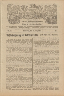 Die Scholle : früher „Der Ostmärker” : land- und hauswirtschaftlicher Ratgeber : Beilage zur „Deutschen Rundschau”. 1931, Nr. 27 (25 Dezember)
