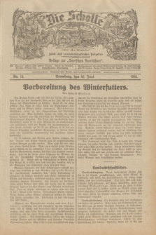 Die Scholle : früher „Der Ostmärker” : land- und hauswirtschaftlicher Ratgeber : Beilage zur „Deutschen Rundschau”. 1932, Nr. 13 (26 Juni)