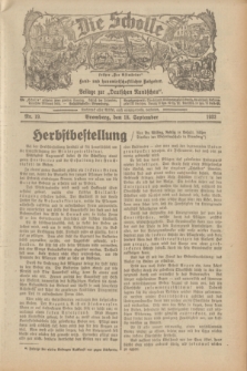 Die Scholle : früher „Der Ostmärker” : land- und hauswirtschaftlicher Ratgeber : Beilage zur „Deutschen Rundschau”. 1932, Nr. 19 (18 September)