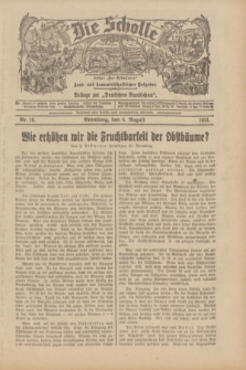 Die Scholle : früher „Der Ostmärker” : land- und hauswirtschaftlicher Ratgeber : Beilage zur „Deutschen Rundschau”. 1933, Nr. 16 (6 August)