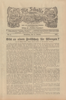 Die Scholle : früher „Der Ostmärker” : land- und hauswirtschaftlicher Ratgeber : Beilage zur „Deutschen Rundschau”. 1933, Nr. 21 (15 Oktober)