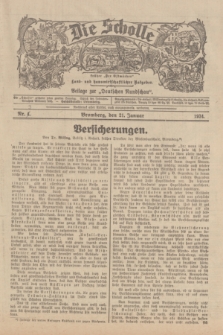 Die Scholle : früher „Der Ostmärker” : land- und hauswirtschaftlicher Ratgeber : Beilage zur „Deutschen Rundschau”. 1934, Nr. 3 (21 Januar)