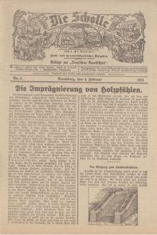 Die Scholle : früher „Der Ostmärker” : land- und hauswirtschaftlicher Ratgeber : Beilage zur „Deutschen Rundschau”. 1934, Nr. 5 (4 Februar)