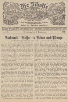 Die Scholle : früher „Der Ostmärker” : land- und hauswirtschaftlicher Ratgeber : Beilage zur „Deutschen Rundschau”. 1934, Nr. 36 (9 September)