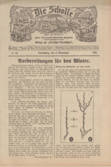 Die Scholle : früher „Der Ostmärker” : land- und hauswirtschaftlicher Ratgeber : Beilage zur „Deutschen Rundschau”. 1934, Nr. 44 (4 November)