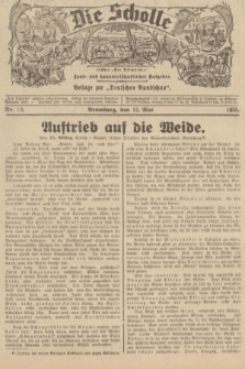 Die Scholle : früher „Der Ostmärker” : land- und hauswirtschaftlicher Ratgeber : Beilage zur „Deutschen Rundschau”. 1935, Nr. 19 (12 Mai)