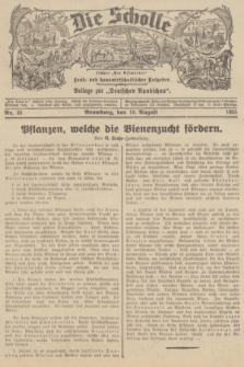 Die Scholle : früher „Der Ostmärker” : land- und hauswirtschaftlicher Ratgeber : Beilage zur „Deutschen Rundschau”. 1935, Nr. 33 (18 August)