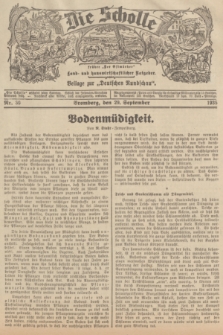 Die Scholle : früher „Der Ostmärker” : land- und hauswirtschaftlicher Ratgeber : Beilage zur „Deutschen Rundschau”. 1935, Nr. 39 (29 September)