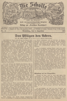 Die Scholle : früher „Der Ostmärker” : land- und hauswirtschaftlicher Ratgeber : Beilage zur „Deutschen Rundschau”. 1935, Nr. 48 (8 Dezember)