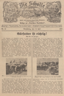 Die Scholle : früher „Der Ostmärker” : land- und hauswirtschaftlicher Ratgeber : Beilage zur „Deutschen Rundschau”. 1936, Nr. 28 (19 Juli)